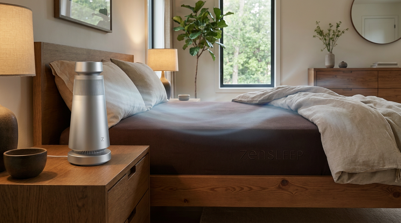 ZenSleep One quietly sensing your sleep environment